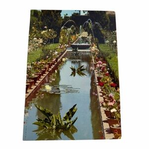 Vintage Granada Generalife Postcard - Jardines Bajos (Lower Gardens) - Kolor